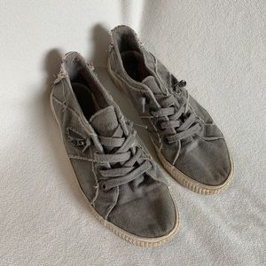 Gray slip on Blowfish sneakers size 9